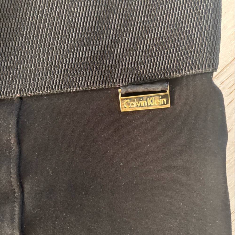 Calvin Klein Women's Classic Black Straight Leg Pants - Picture 3 of 8